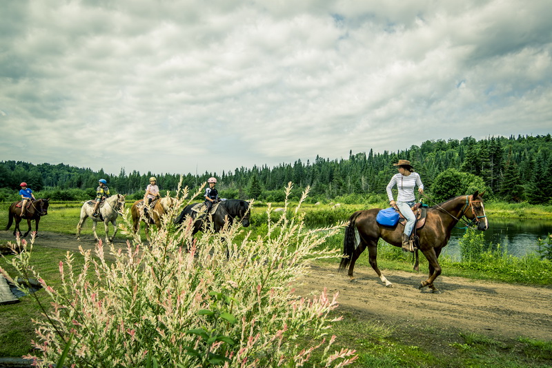 Balade à cheval dans Les Laurentides