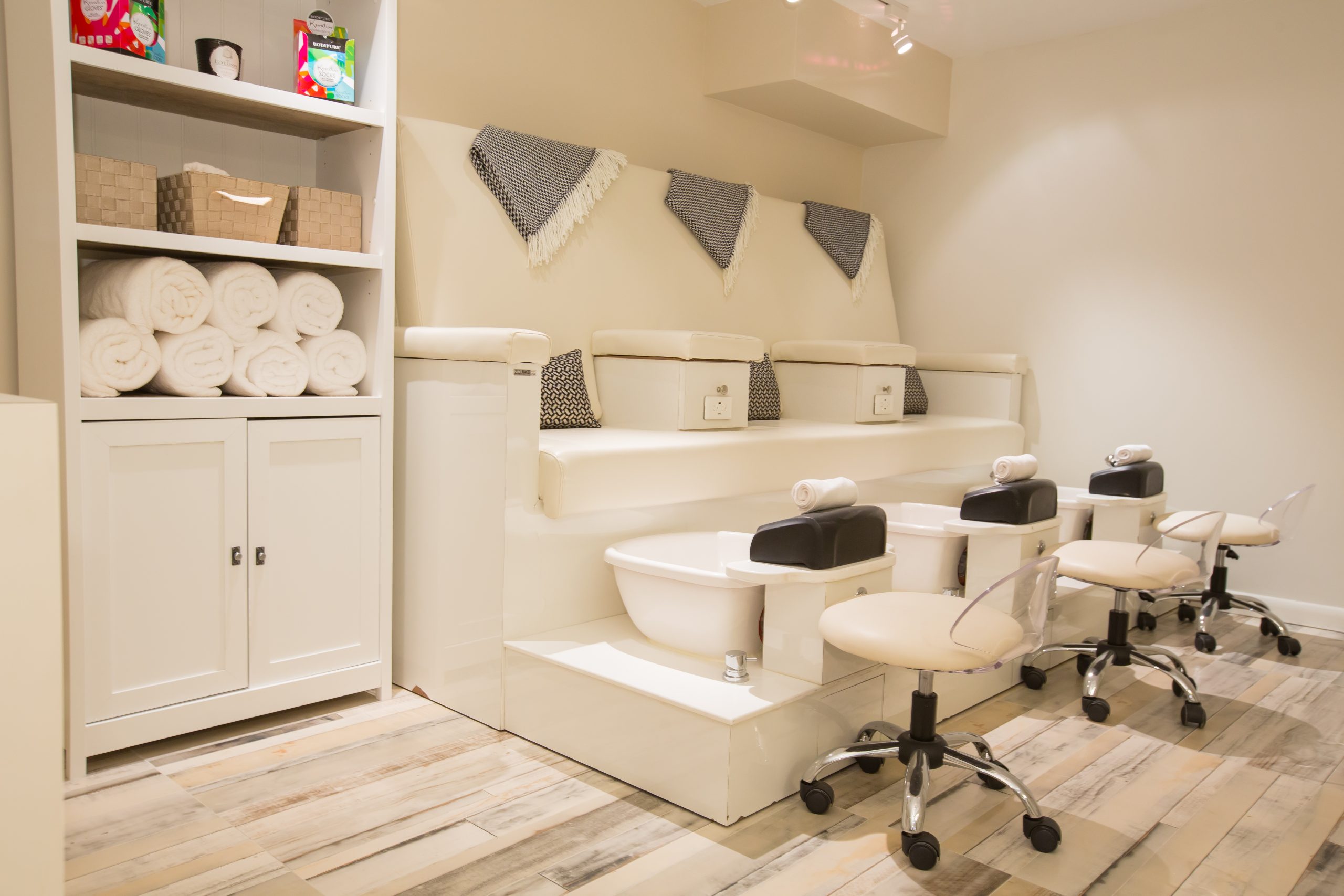Warwick Paradise Island Bahamas Amber Spa pedicure station
