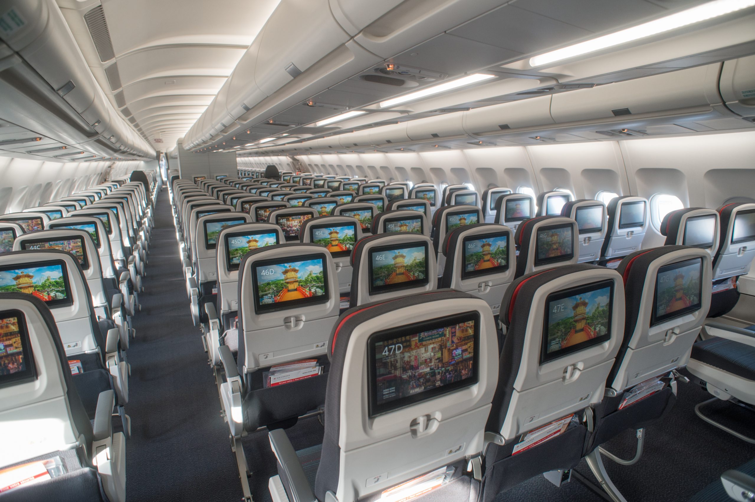 A330 Economy Cabin IFE