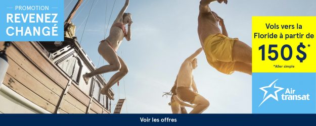 Air Transat : Vols vers le Sud et la Floride en rabais!