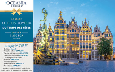 Oceania  Cruises : Le solde le plus joyeux du temps des Fêtes