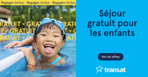 Transat : séjour GRATUIT pour les enfants