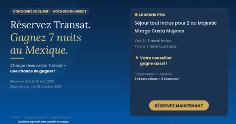 Concours J&rsquo;aime mon agent de voyages : Un séjour pour 2 au Mexique à gagner