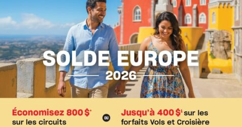 Vacances Air Canada – Solde Europe 2026